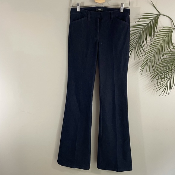 THEORY dark denim bell bottom jeans - Picture 3 of 14